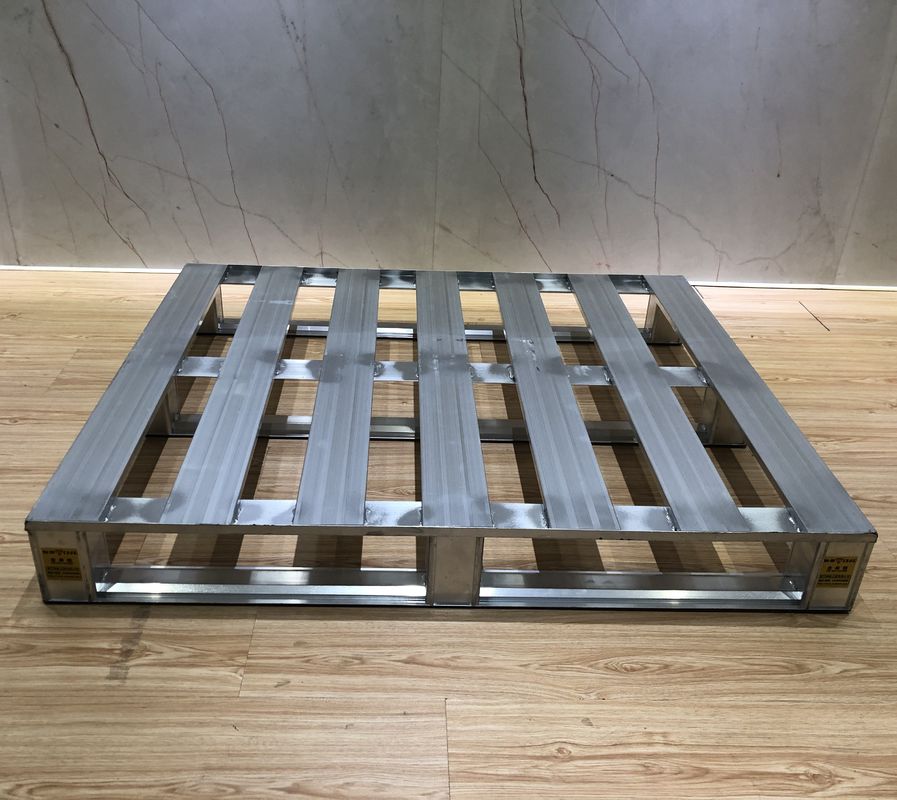 Standard 4 Way Metal Storage Pallet  Solid Cold Room  Galvanized Steel Pallet